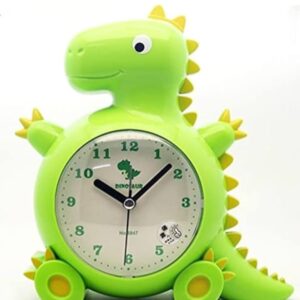 DINOSAUR SHAPE BRASS AND STEEL TABLE ALARM CLOCK