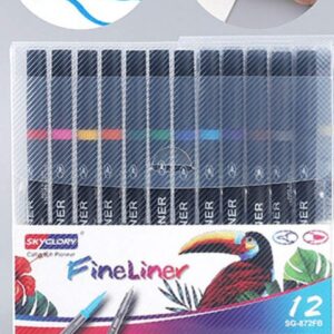 SKYGLORY CALLIGRAPH PIONEER FINELINER (SET OF 12PCS)