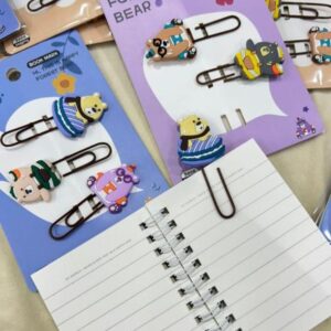 FOREST THEMED CUTE CARTOON BOOK MARK CLIPS (SET OF 3 CLIPS)