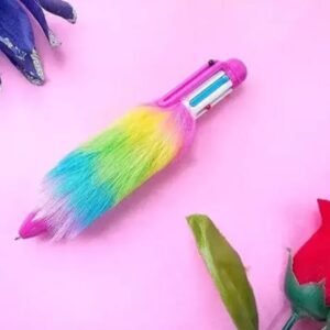 KIDS FUNNY MULTICOLOUR FUR PENS(6 COLOURS)