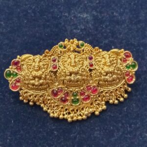 ANTIQUE  CENTER CLIP WITH 3 LAKSHMI STATUE