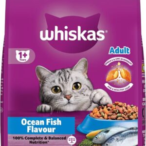 WHISKAS OCEAN FISH FLAVOUR 1.2KG ( FOR 1 + YEAR CATS )