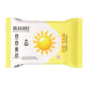 DR.RASHEL DE-TAN FACIAL WET WIPES ( PACK OF 25 SHEETS )