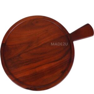 MADE2U PREMIUM 12-INCH WOODEN PIZZA PLATTER