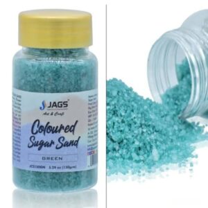 JAGS COLOURED SUGAR SAND GREEN (150GM)
