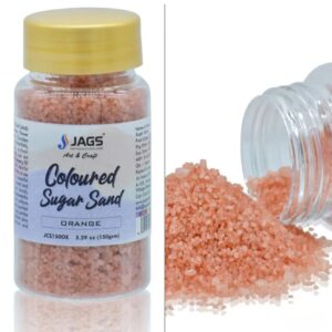 JAGS COLOURED SUGAR SAND ORANGE (150GM)