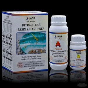 JAGS ULTRA-CLEAR RESIN & HARDENER 750GM ( A - RESIN-500GM / B -HARDENER-250GM )