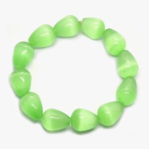 NATURAL GREEN LIGHT STONE GEMSTONE JEWELLERY MAKING BEADS