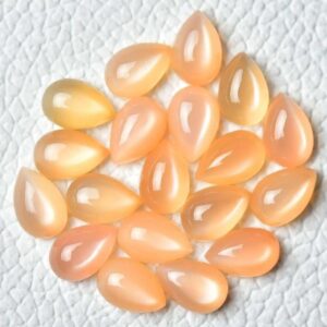 TEAR DROP -SHAPED CABOCHON  GEMSTONES