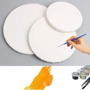 CANVAS BOARD ROUND 10 " X 10 " INCH