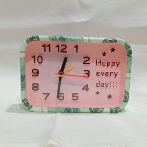 ALARM CLOCK HAPPY EVERYDAY ( 2 DIFFERENT COLOURS )